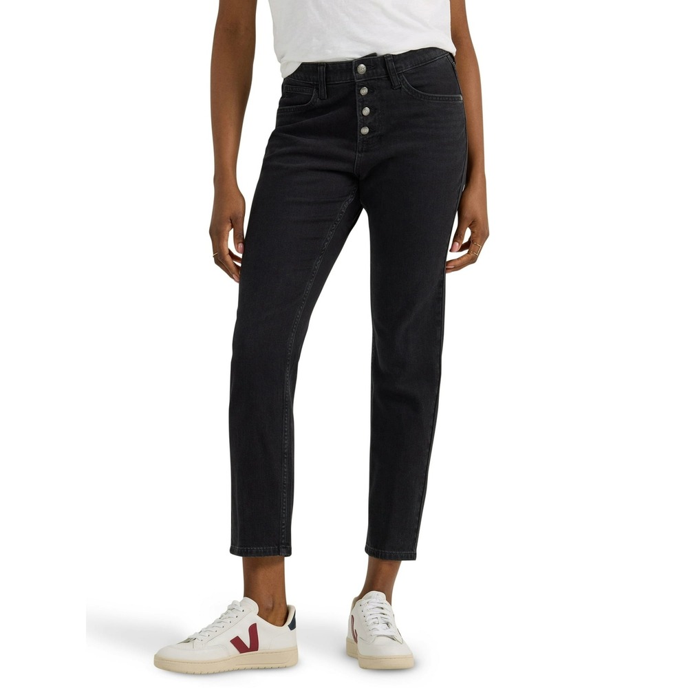 Lee‎ Women Heritage Slim Straight Buttonfly Jean Ink Flood 16M